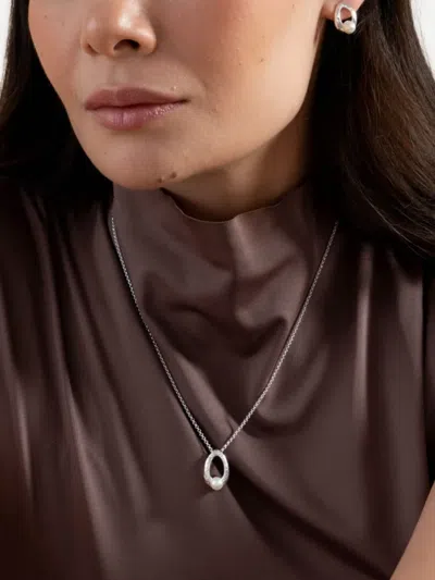 Dower & Hall Droplet Pendant Necklace In Neutral
