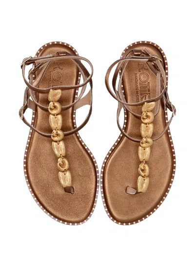 Kotris Sandals Shell-chain Leather Sandals