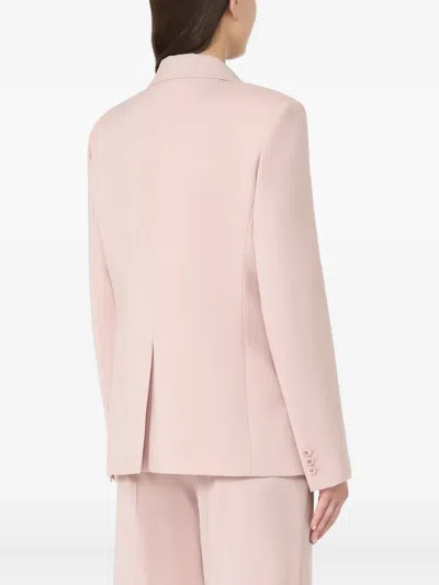 Weekend Max Mara Single-breasted Blazer In Pink