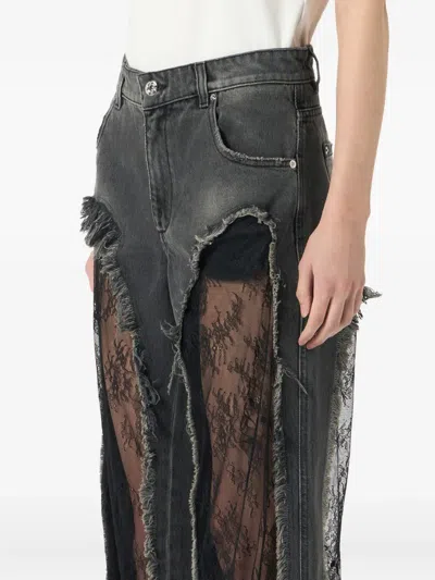 Blumarine Lace-panel Jeans