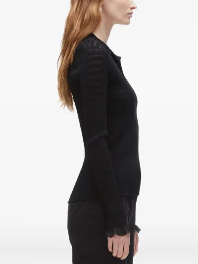 3.1 Phillip Lim Ribbed-knit Sweater In Black