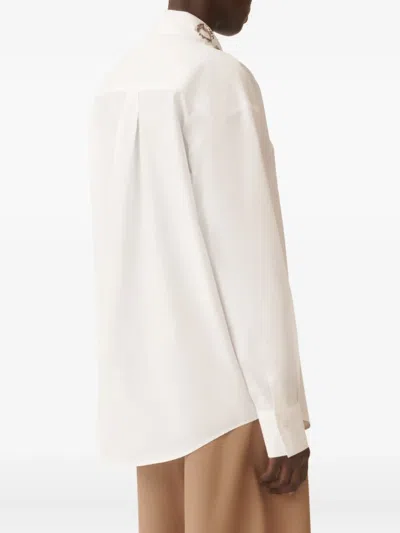 Fabiana Filippi Embellished-collar Shirt In White