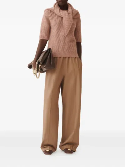Fabiana Filippi Knitted T-shirt In Pink
