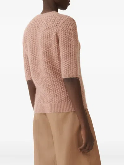 Fabiana Filippi Knitted T-shirt In Pink