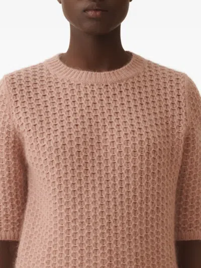 Fabiana Filippi Knitted T-shirt In Pink