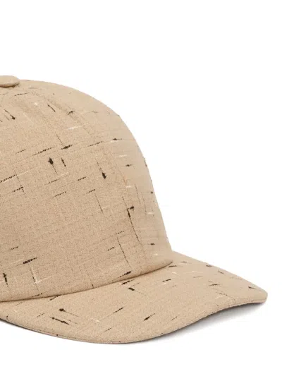 Fabiana Filippi Textured-pattern Baseball Cap In Neutral