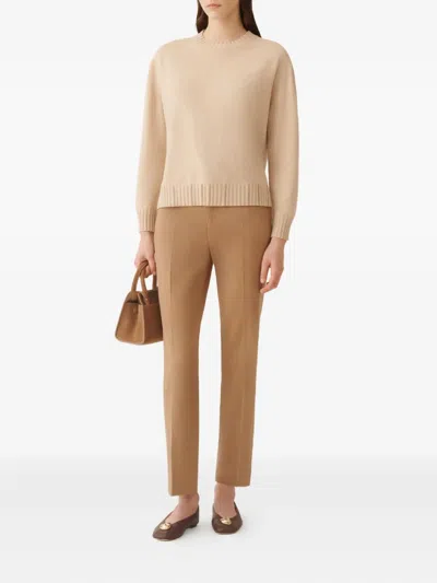 Fabiana Filippi Pleated-front Trousers In Nude