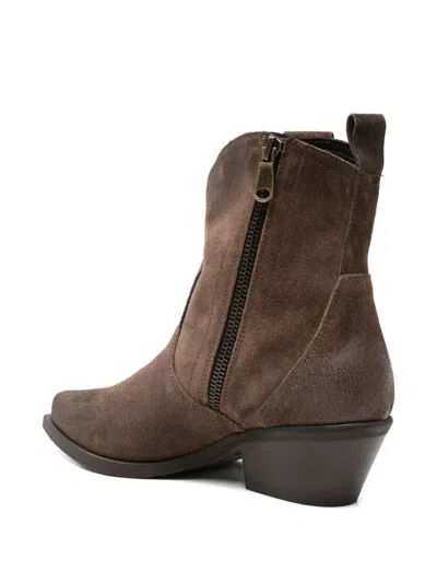 Metisse 50mm Pointed-toe Suede Cowboy Boots In Brown