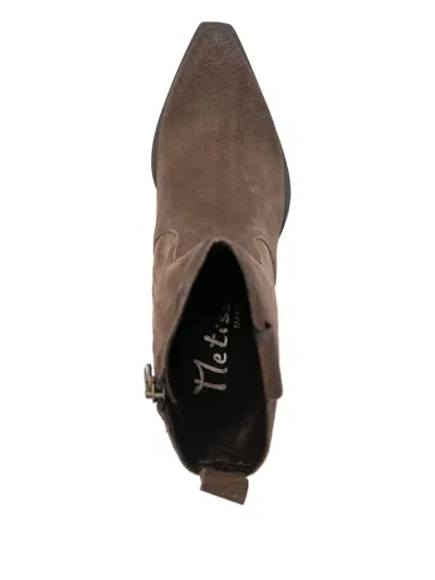 Metisse 50mm Pointed-toe Suede Cowboy Boots In Brown
