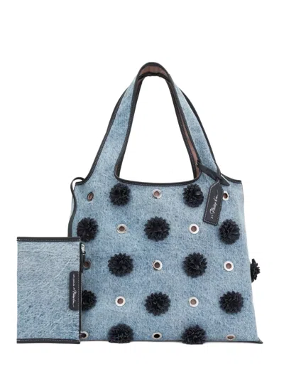 3.1 Phillip Lim Pom-pom Eyelet Tote Bag