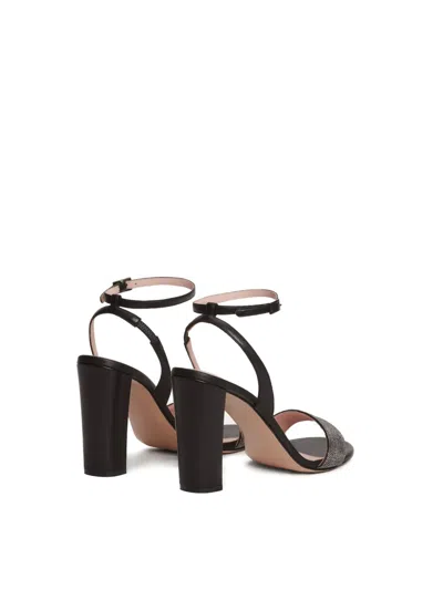 Fabiana Filippi Bead-embellished Block-heel Sandals