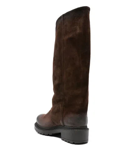 Metisse 40mm Slouch Knee-high Boots In Brown