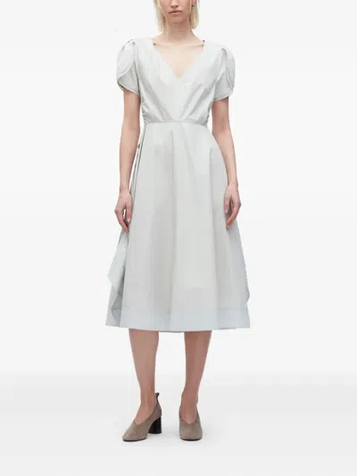 3.1 Phillip Lim Puff-sleeve Asymmetrical Dress In White