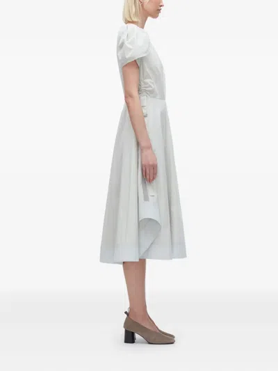 3.1 Phillip Lim Puff-sleeve Asymmetrical Dress In White