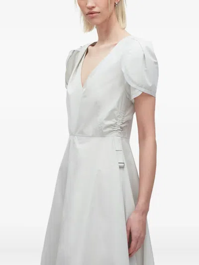 3.1 Phillip Lim Puff-sleeve Asymmetrical Dress In White