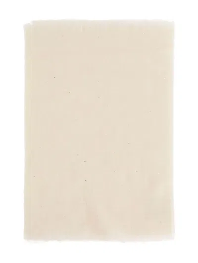 Faliero Sarti Altea Wool Blend Scarf With Sequins In Neutral