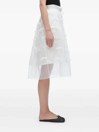 3.1 Phillip Lim Embroidered Skirt In White