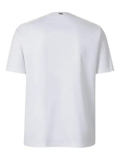 Herno Pocket-detail Shoulder-panel T-shirt In White