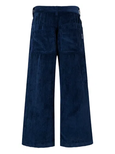 Palm Angels Corduroy Trousers In Blue