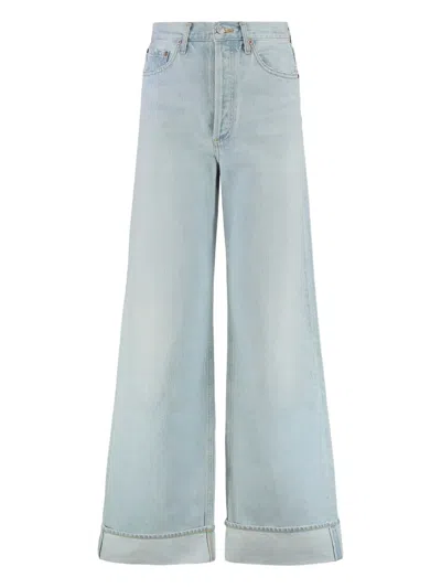 Agolde Dame Jeans In Blue