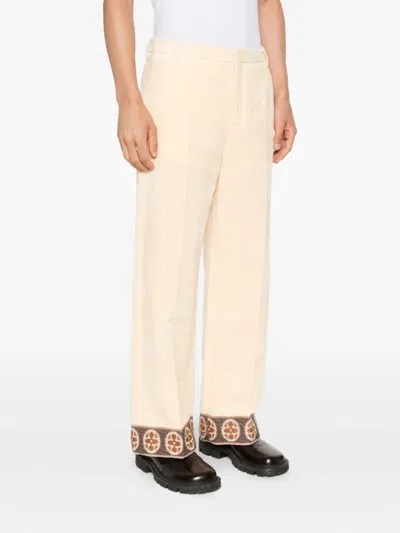 Valentino Neutral Pants In Neutral