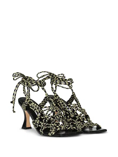 Miista 80mm Stephanie Lace-up Square-toe Sandals