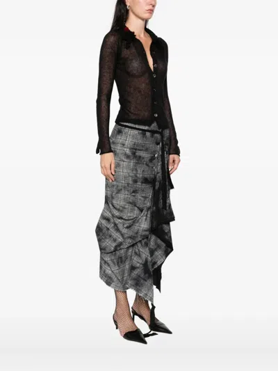 Archivio J.m. Ribot Rose-embellished Button Cardigan