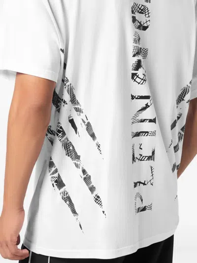 Plein Sport Claw-print Cotton T-shirt In White