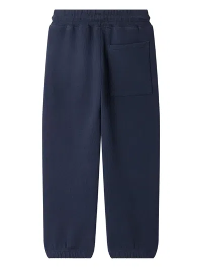 Bonpoint Embroidered Drawstring Joggers In Blue