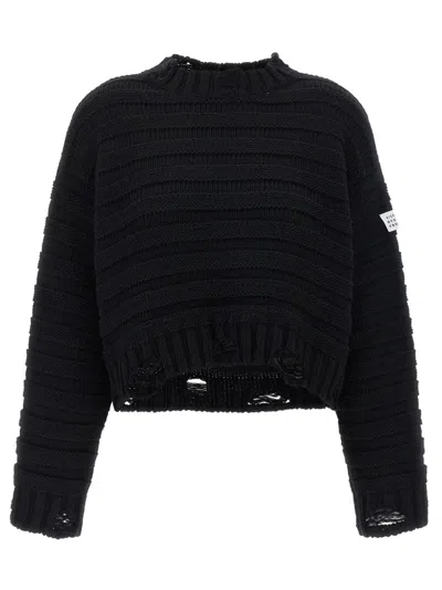 Mm6 Maison Margiela Mm6 By Maison Margiela Distressed Wool Sweater