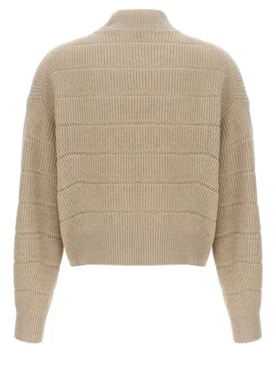 Brunello Cucinelli 'rustic Dazzling Net' Cropped Sweater
