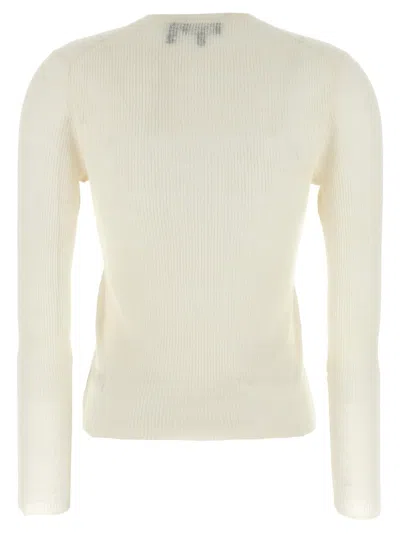 Theory Viscose Linen Sweater In Neutral
