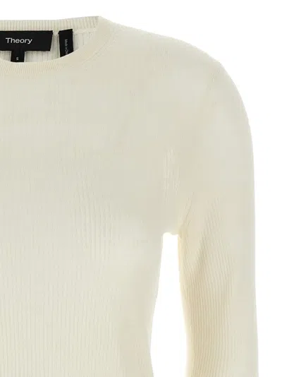 Theory Viscose Linen Sweater In Neutral
