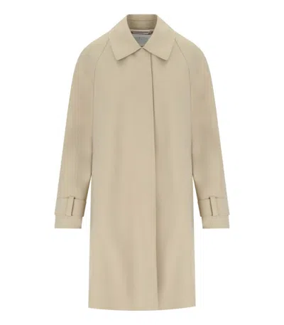 Harris Wharf London Sand Scuba Coat In Neutral