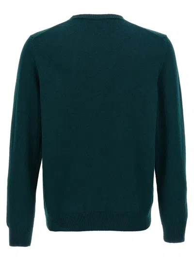 Zanone Slim Fit Virgin Wool Crewneck Sweater In Green