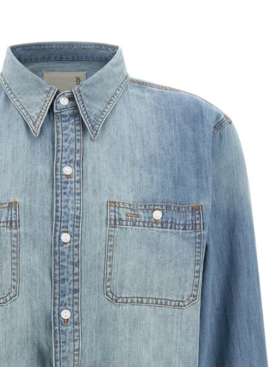 R13 Wrap Around Shirt In Blue