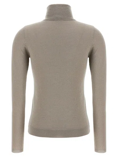 Brunello Cucinelli Sparkling Cashmere And Silk Lightweight Turtleneck Sweater