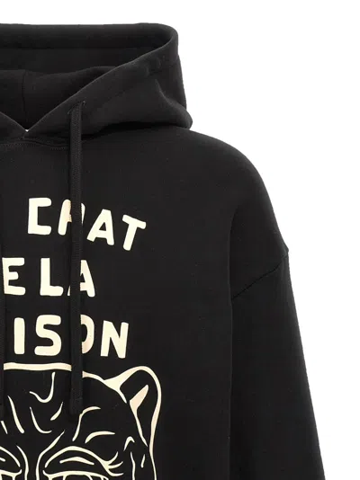 Valentino Garavani Sweatshirt With Le Chat De La Maison Patch In Black