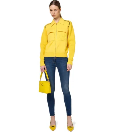 Elisabetta Franchi Blue Skinny Jeans In Blue