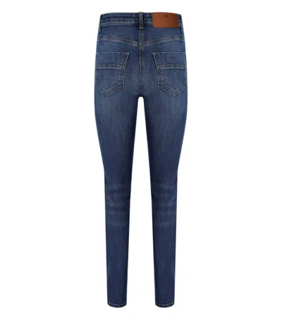 Elisabetta Franchi Blue Skinny Jeans In Blue