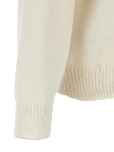 Brunello Cucinelli Lupetto Cashmere Knit Sweater In Yellow