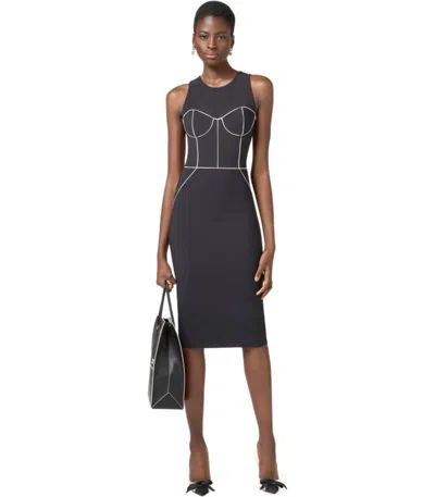 Elisabetta Franchi Contrasting-piping Midi Dress