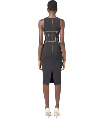 Elisabetta Franchi Contrasting-piping Midi Dress
