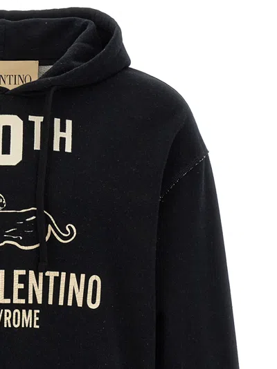Valentino Cotton Fabric Sweatshirt With Comfortable Fit In Black