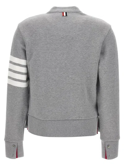Thom Browne 4 Bar Cardigan Sweaters And Cardigans Gray In Gray
