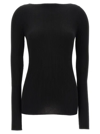 Rick Owens Al Top Sweaters And Cardigans Black In Black