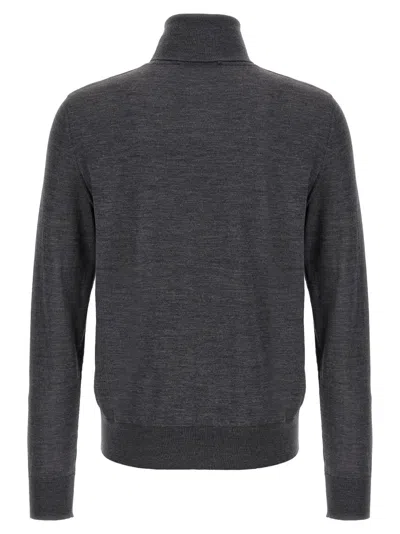 Dsquared2 D2 Turtleneck Sweater In Gray