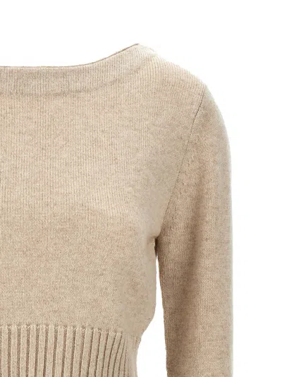 Max Mara Cropped Sweater Knit Long Sleeves