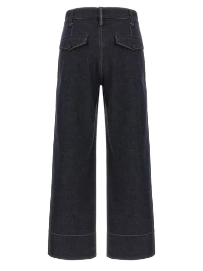 Brunello Cucinelli Sartorial Square Jeans In Black