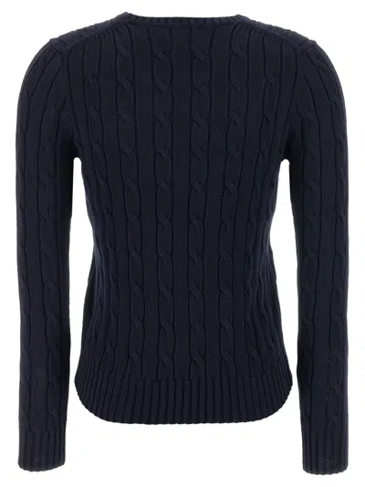 Polo Ralph Lauren Braided Cotton Sweater Sweaters And Cardigans Blue
